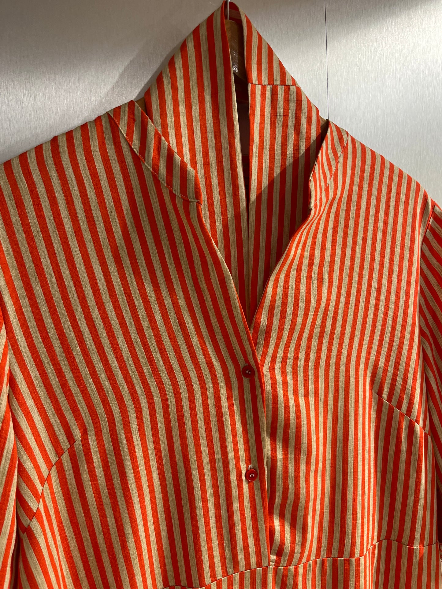 Chemisier righe arancio