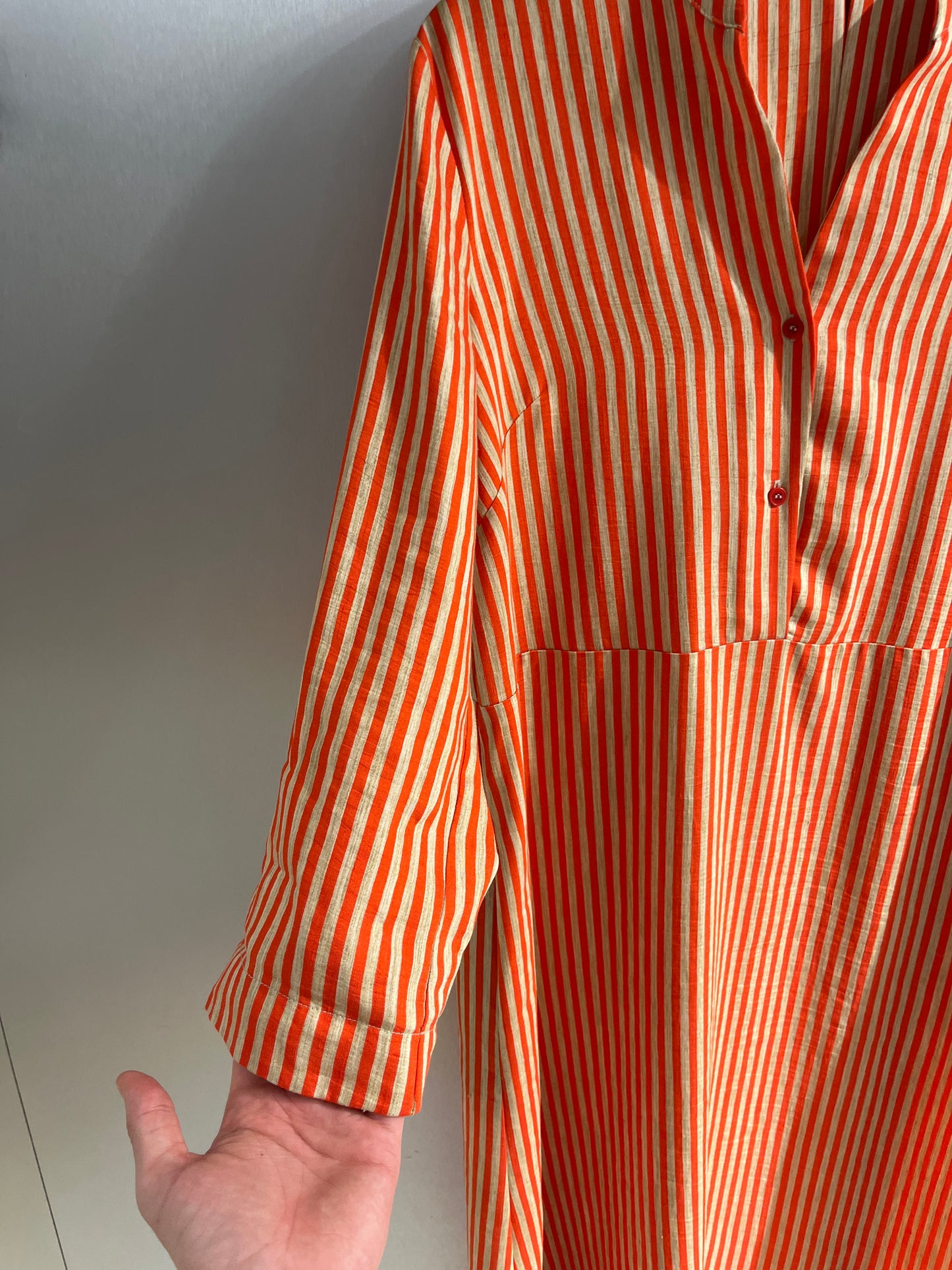 Chemisier righe arancio